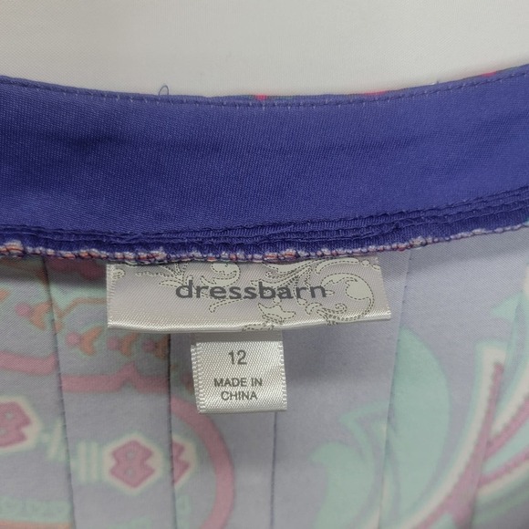 Dressbarn Multi Color Short sleeve Sheath Knee length dress - Picture 8 of 15